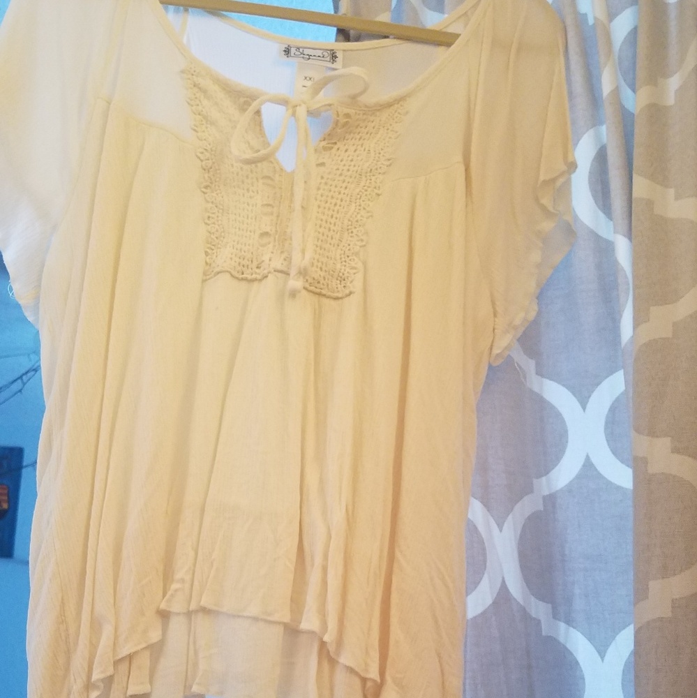 Cream blouse